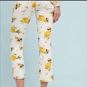 Anthropologie Pilcro and the Letterpress Lemon Grove Pants High-Rise Bootcut